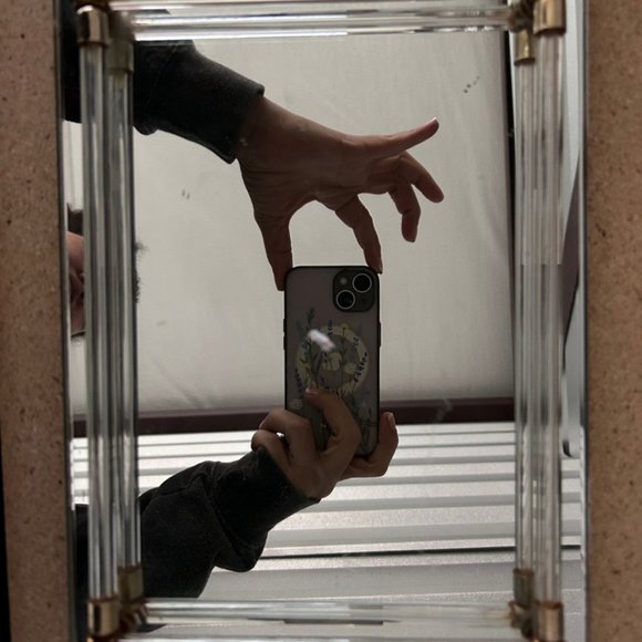 Vintage Mirrored Glass Vanity Tray Rectangular Mid Century Lucite 1960's - Picture 1 of 3